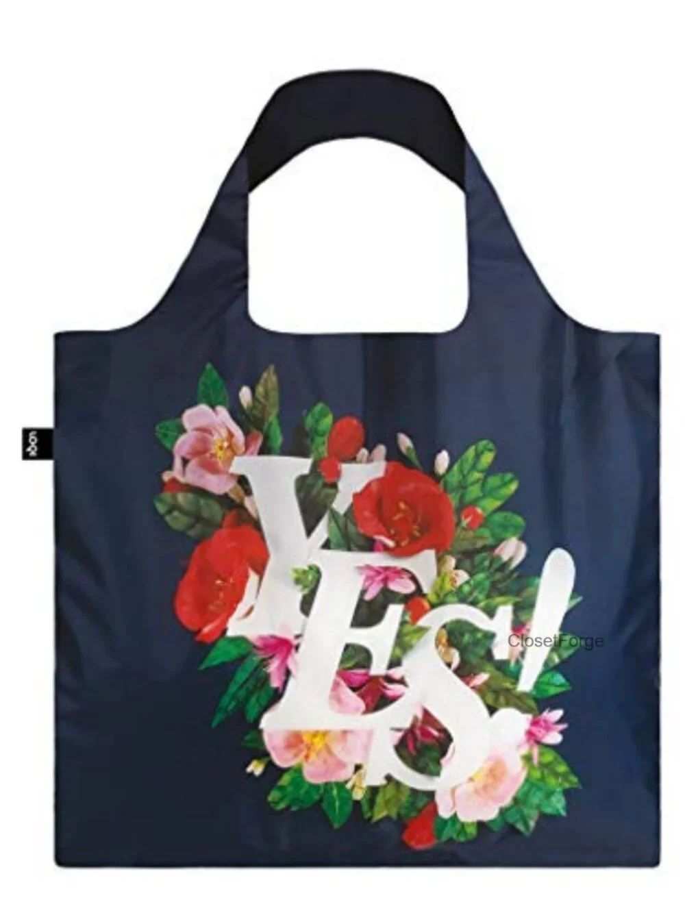 Reusable Shopping Bag Water Resistant Polyester Zip Pocket Artist Design